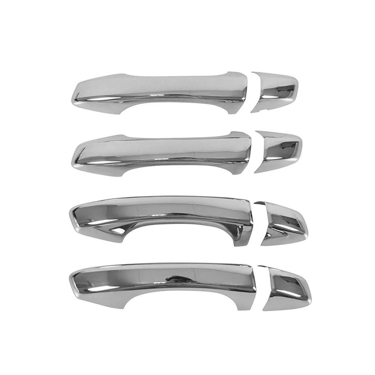 Volkswagen Golf VII Door Handle Cover - Omac - S.Steel, 8 Pcs - Gloss Silver - 2013